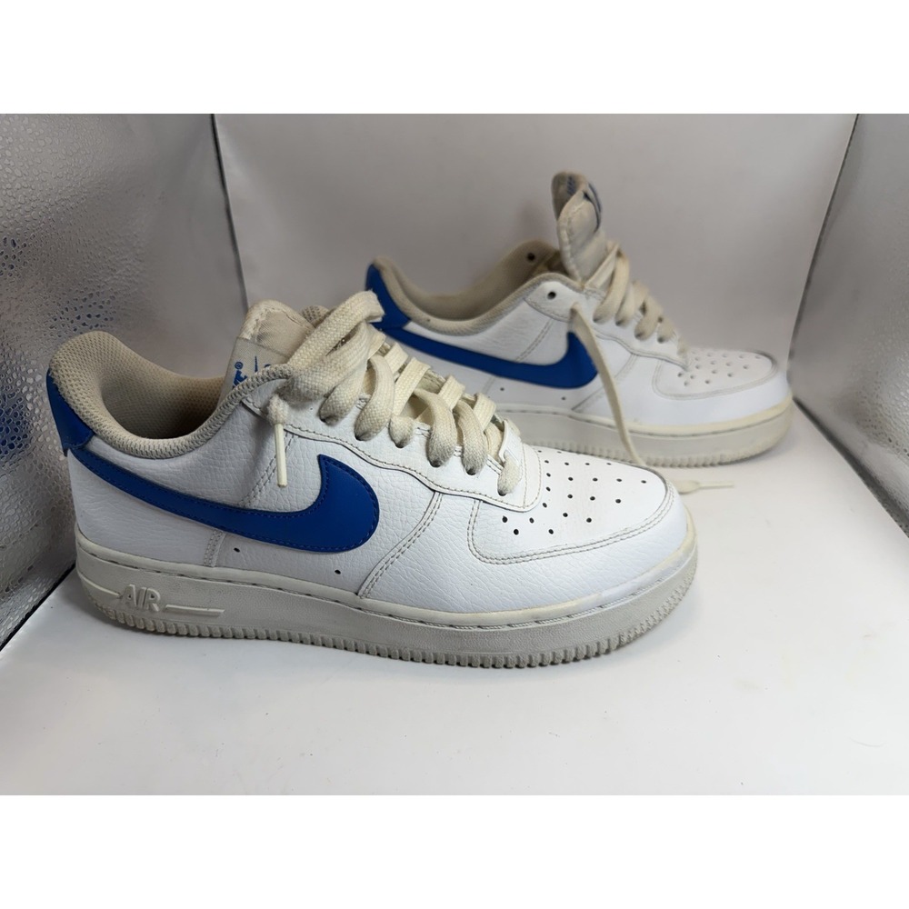 Nike Air Force 1 Low White Blue 896184-100 Sneakers‎ Women's 6.5